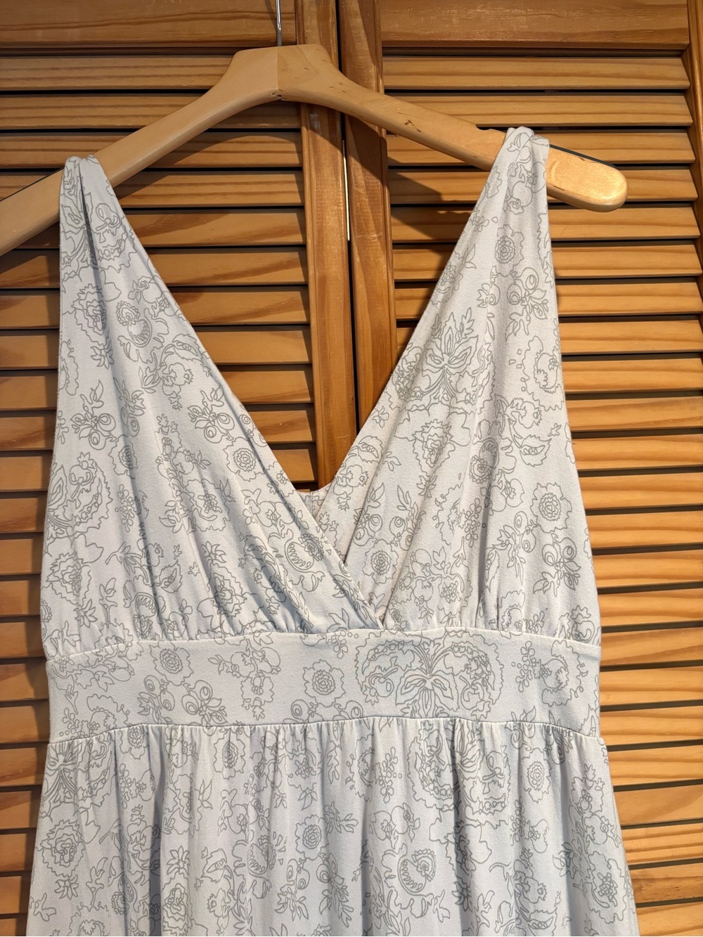 Boho Floral Maxi Deess Garnet Hill Ombre Flowy Summer Coastal Cotton Beach - Picture 2 of 8